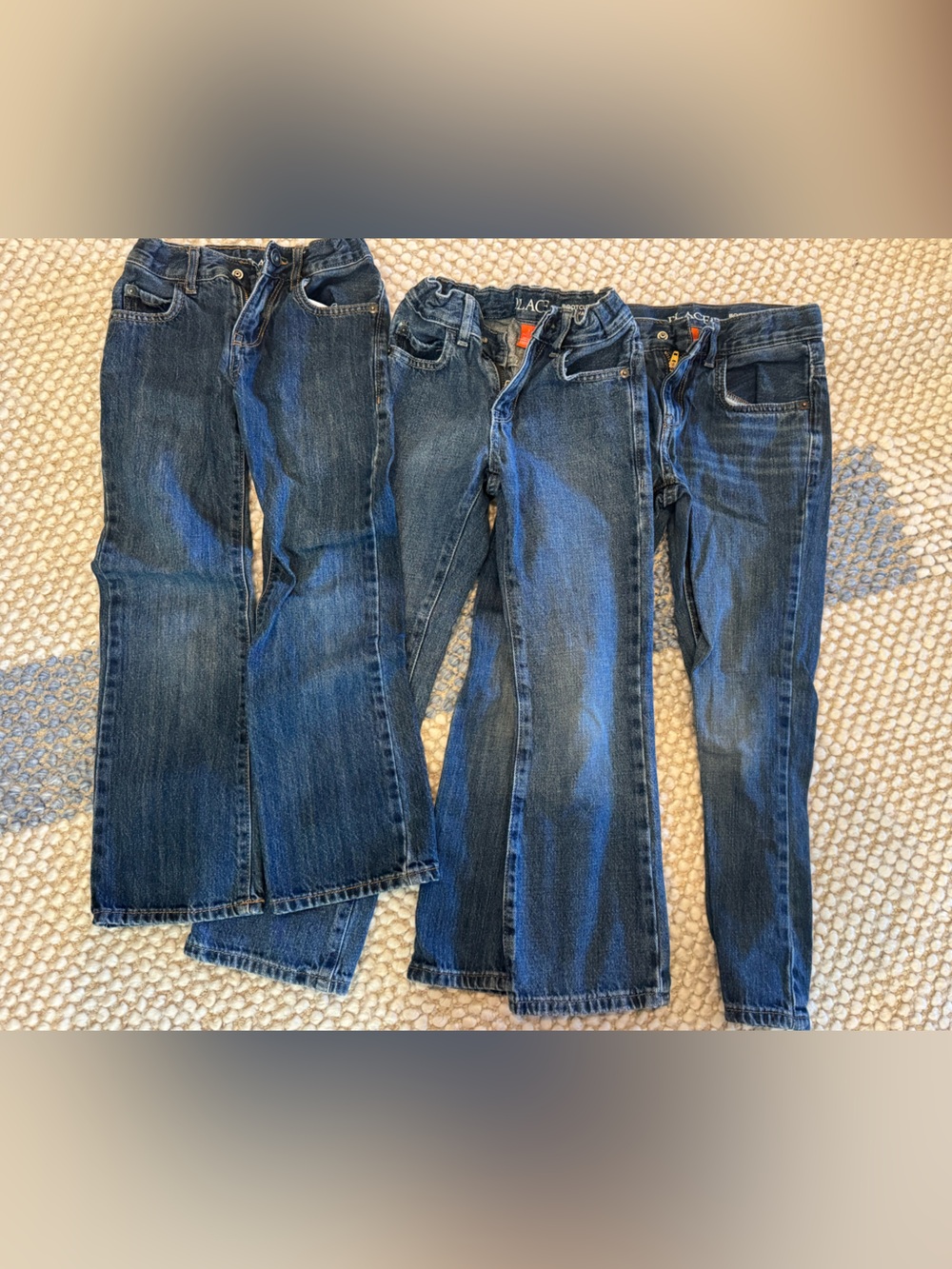 3 Boys Children’s Place size 7 Dark Blue Denim Bootcut Jeans Style